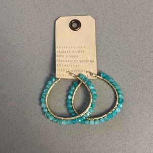 Anthro Teal Earrings